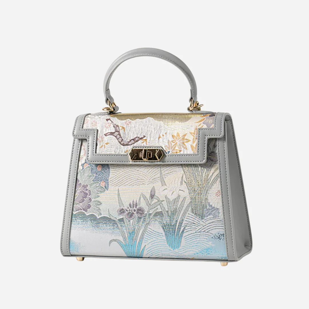 Tang Gold 24 Eternal Seasons Brocade Tote - Image 22