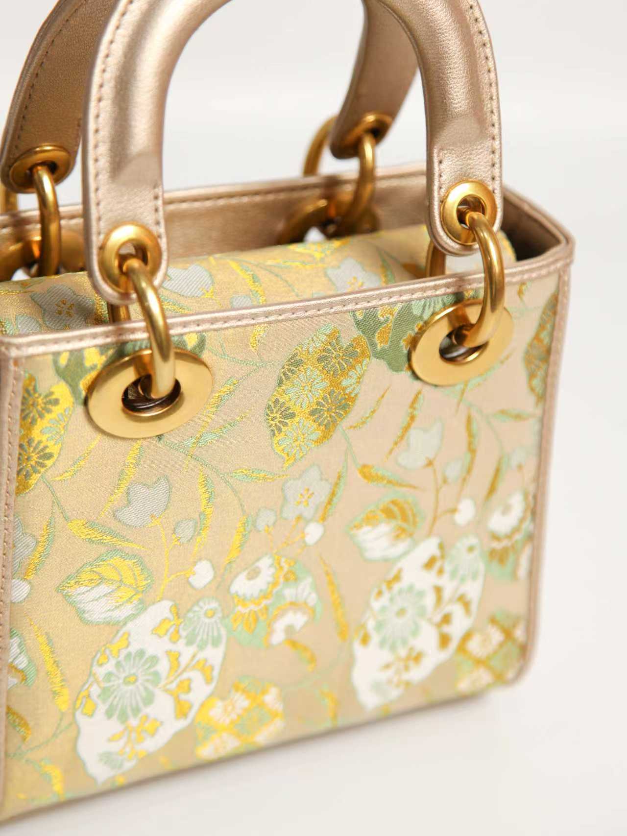 Tang Gold 17 Gilded Vines Song Brocade Bag - Image 8