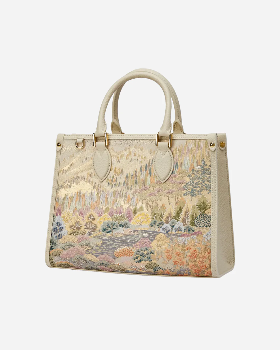 Tang Gold 28 Landscape Nishijin Brocade Tote (Special Invitation Only) - Image 10