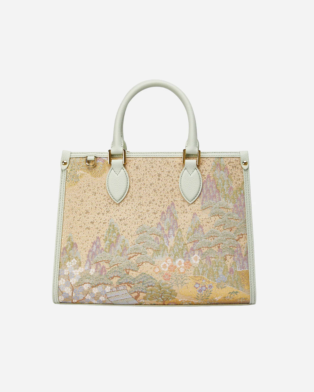 Tang Gold 28 Landscape Nishijin Brocade Tote (Special Invitation Only) - Image 15