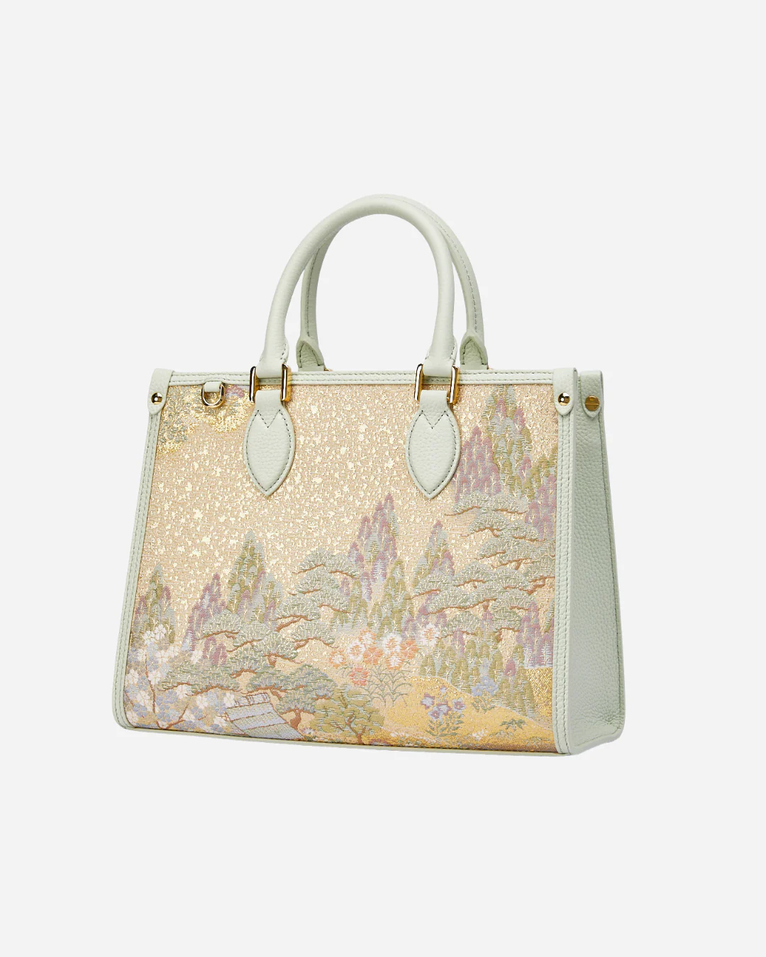 Tang Gold 28 Landscape Nishijin Brocade Tote (Special Invitation Only) - Image 16