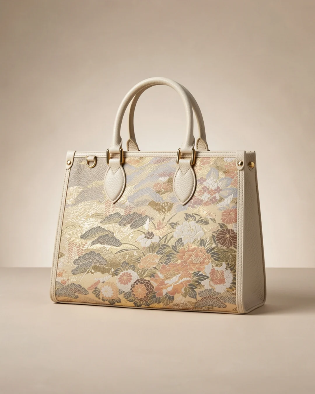 Tang Gold 28 Landscape Nishijin Brocade Tote (Special Invitation Only) - Image 25