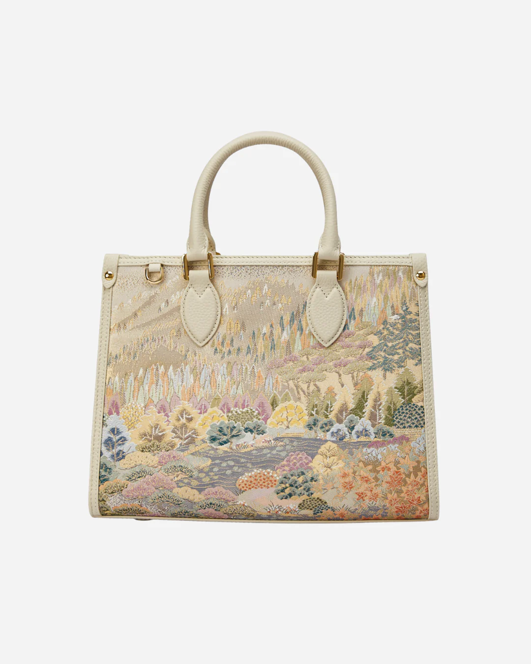 Tang Gold 28 Landscape Nishijin Brocade Tote (Special Invitation Only) - Image 9