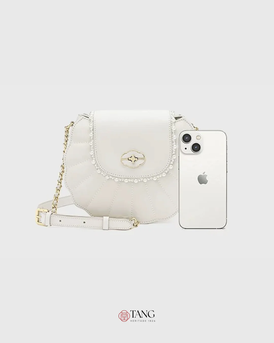 Tang Imperial 22 Pearl Fan Saddle Bag - Image 11