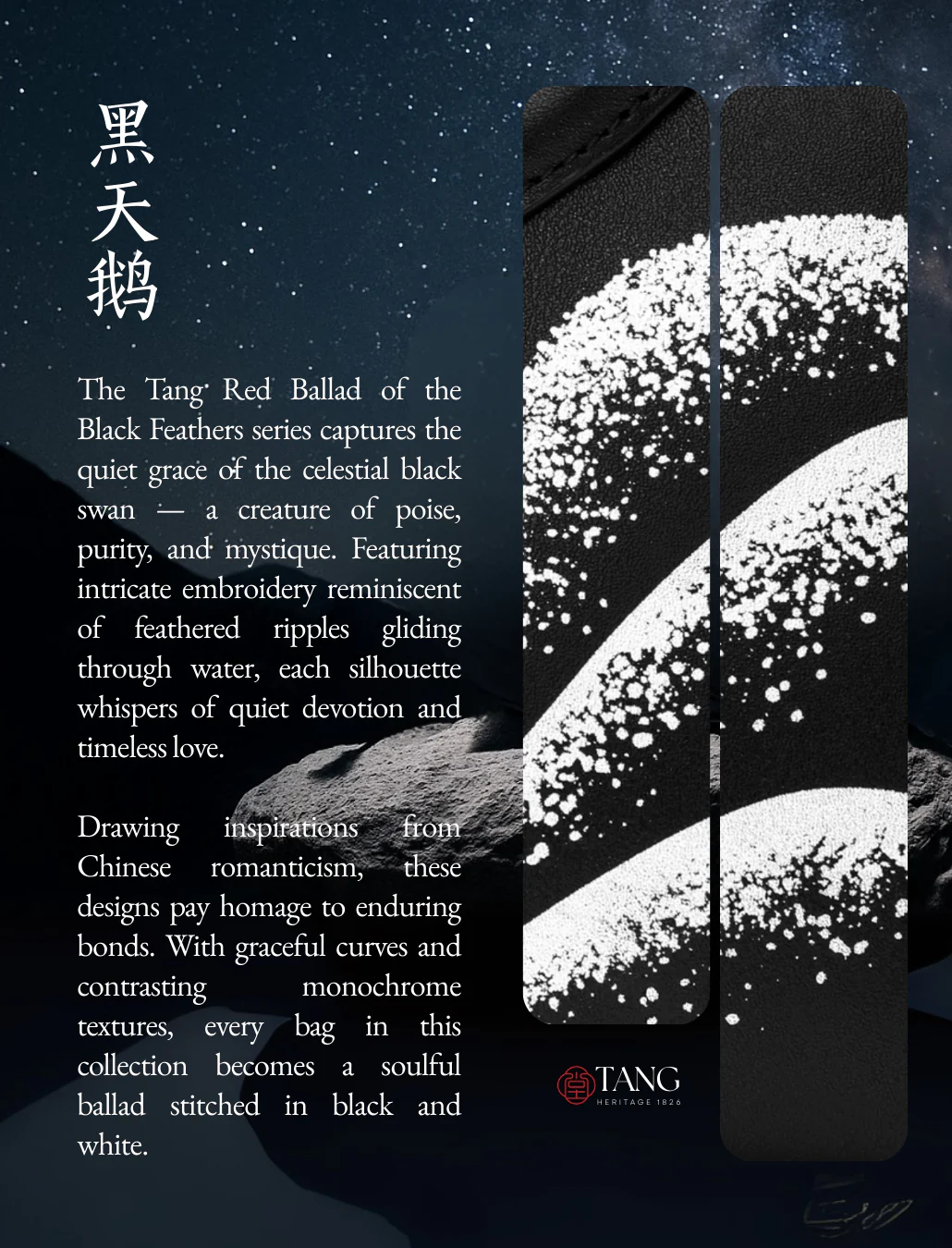 Tang Imperial 23 Ballad of the Black Feathers Shoulder Bag - Image 3