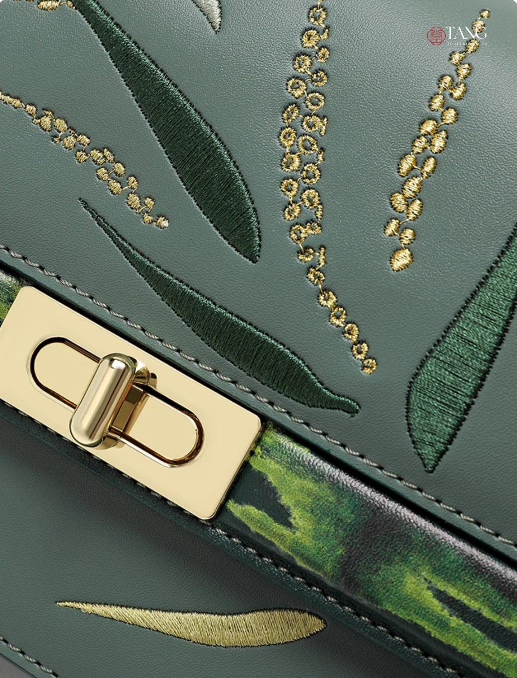 Tang Imperial 23 Embroidered Bamboo Sonata Clutch - Image 5