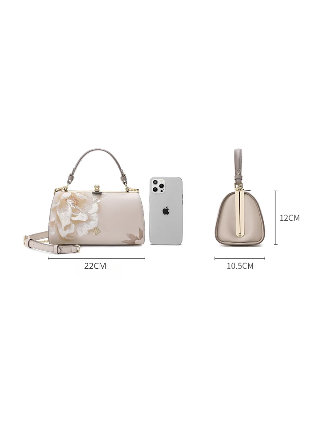 Tang Imperial 23 Embroidered Peony Bloom Clutch - Image 12