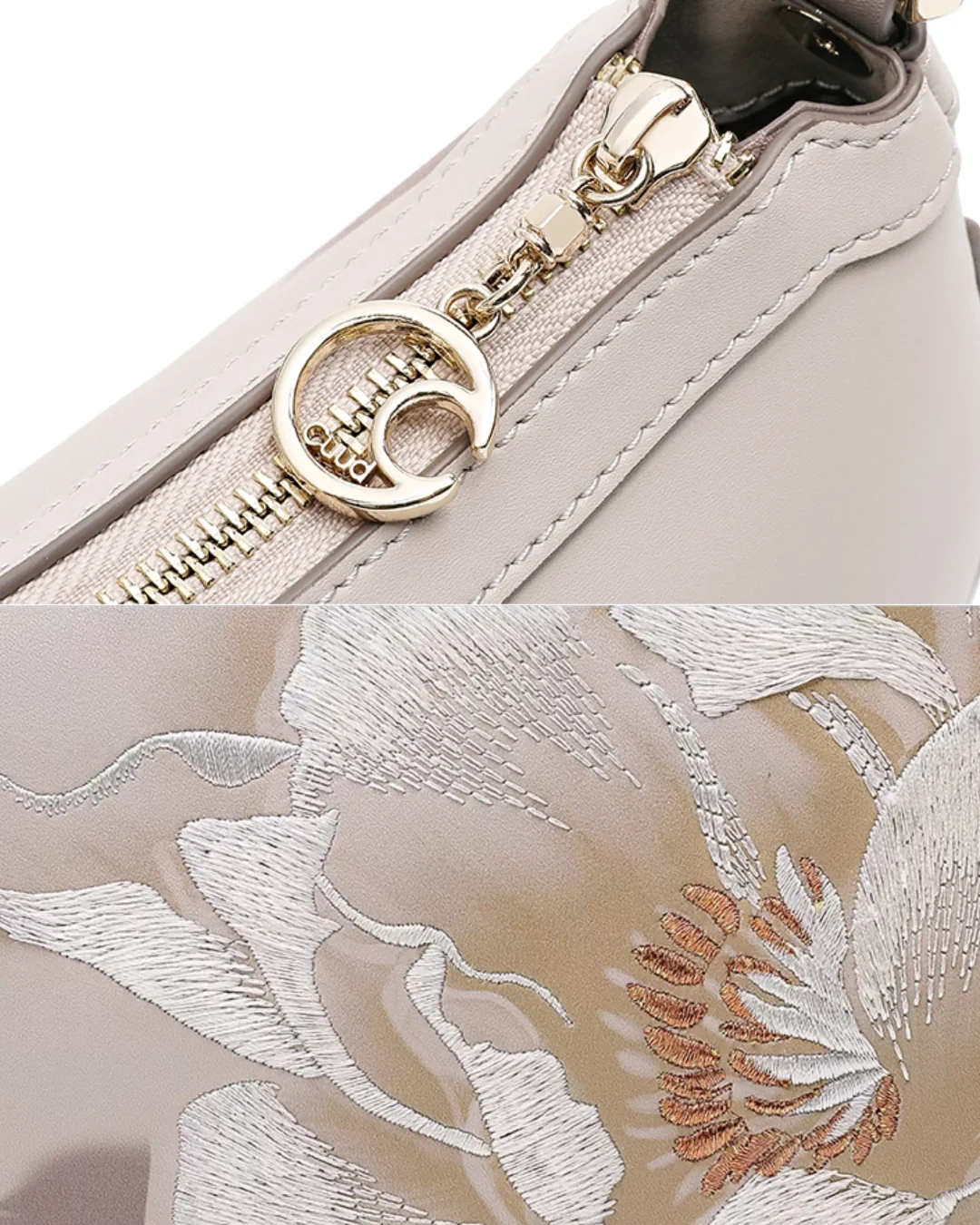 Tang Imperial 23 Embroidered Peony Bloom Shoulder Bag - Image 9