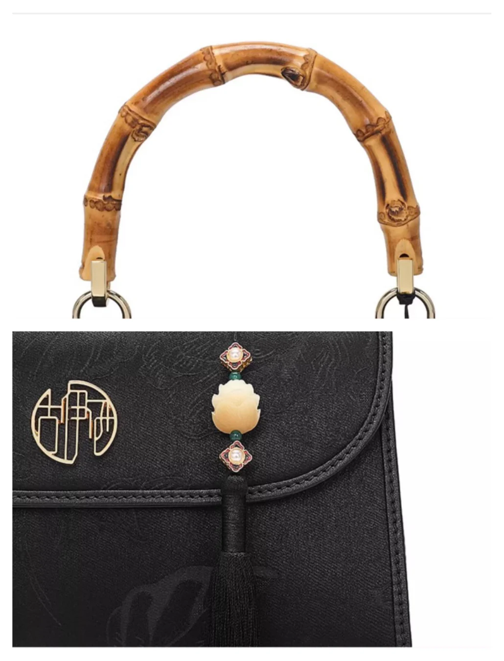 Tang Imperial 25 Cloud Silk Peony Tote Clutch - Image 12