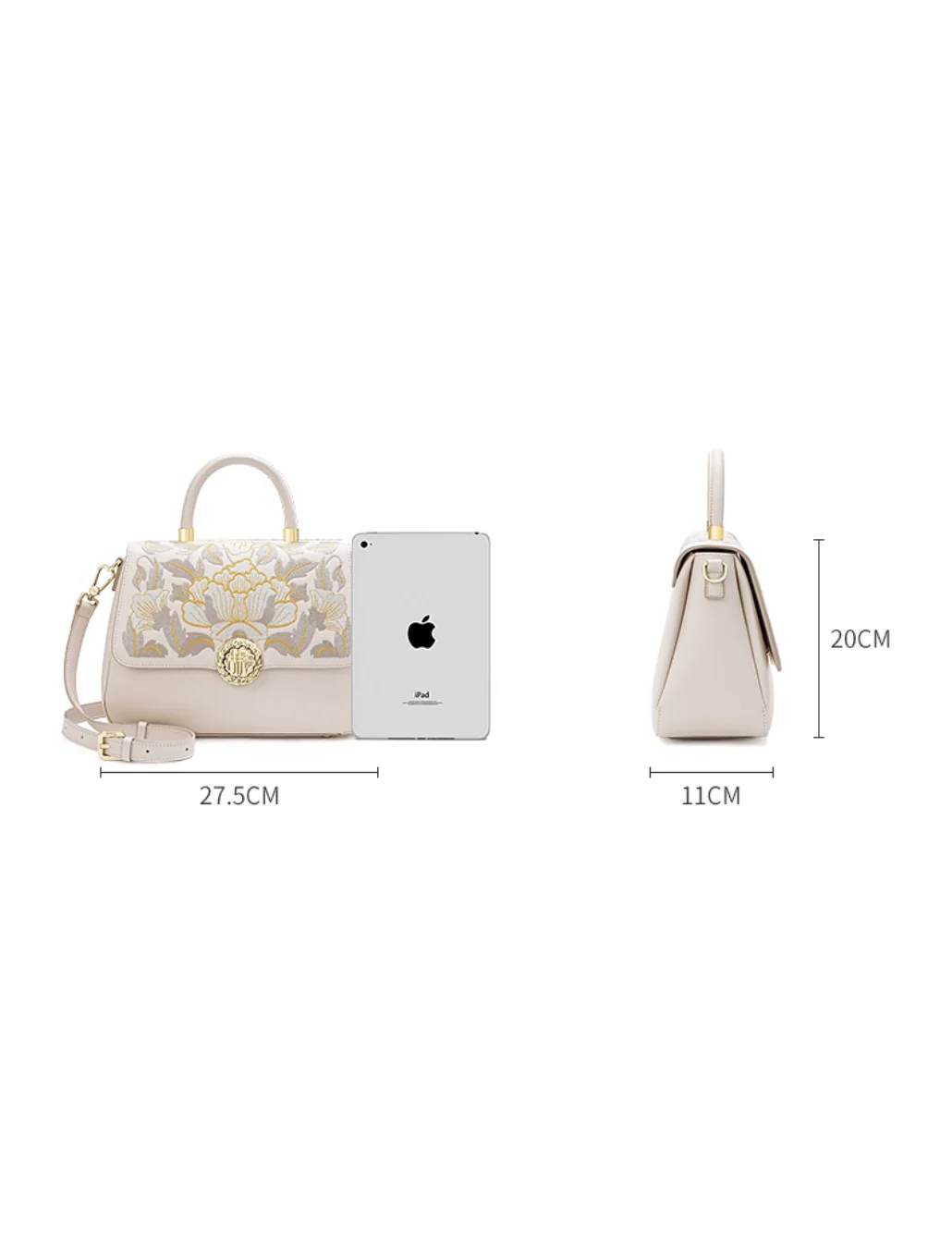 Tang Imperial 25 Embroidered Blossoms Tote - Image 12