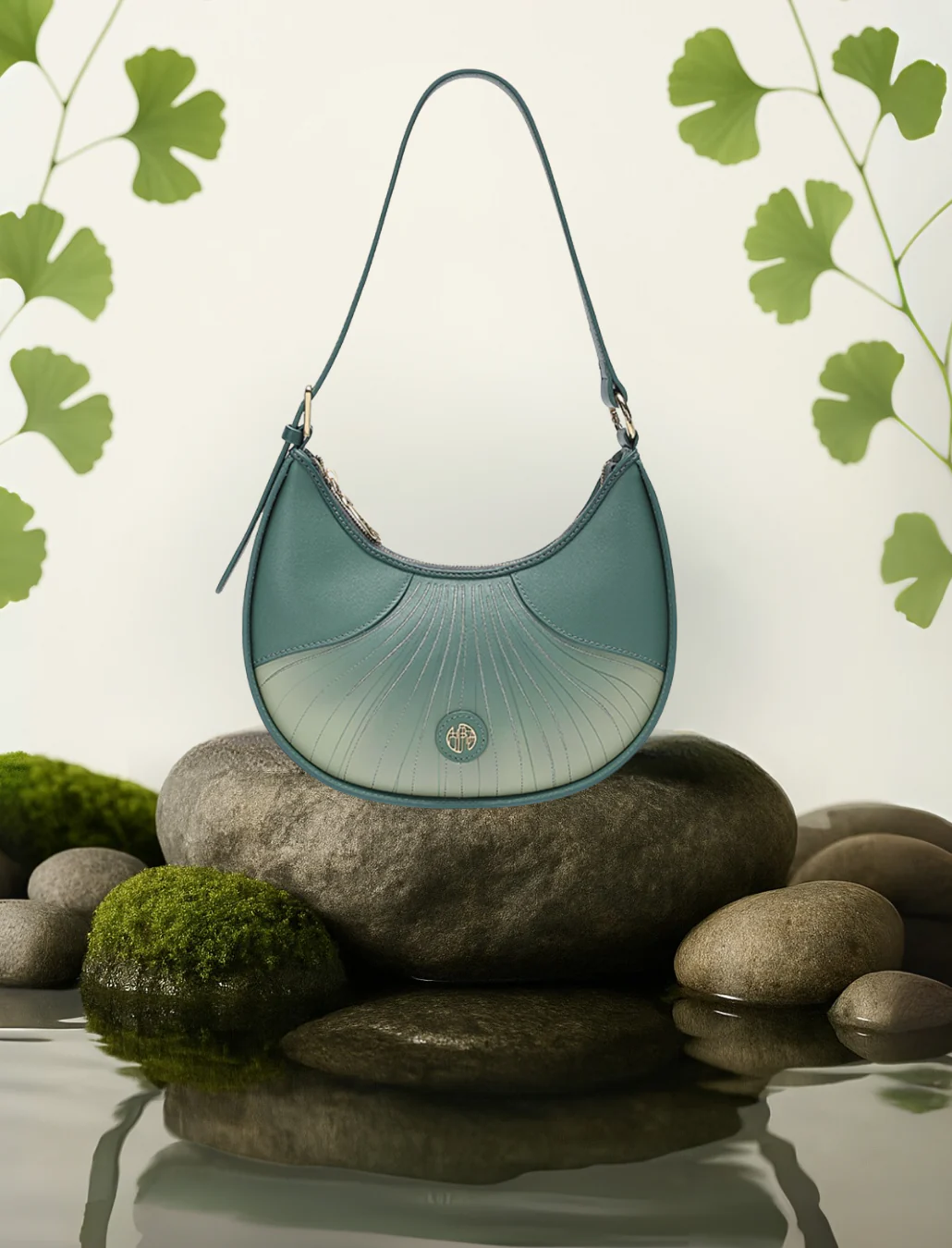 Tang Imperial 25 Embroidered Ginkgo Waltz Shoulder Bag - Image 2