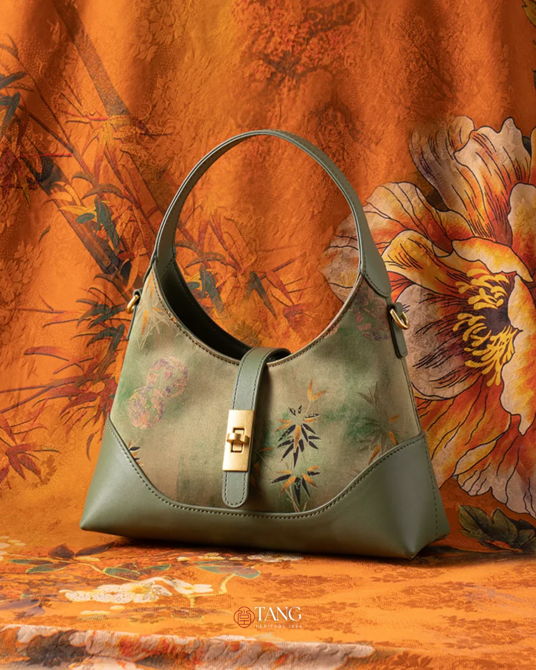 Tang Imperial 25 Noble Bamboo Xiangyunsha Shoulder Bag - Image 11