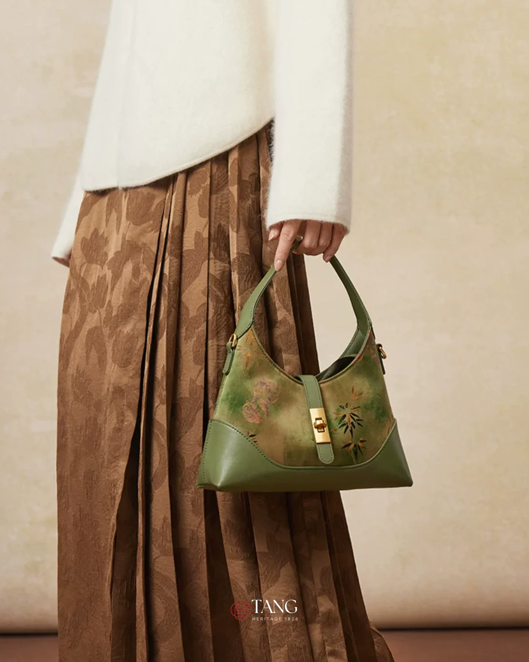 Tang Imperial 25 Noble Bamboo Xiangyunsha Shoulder Bag - Image 12