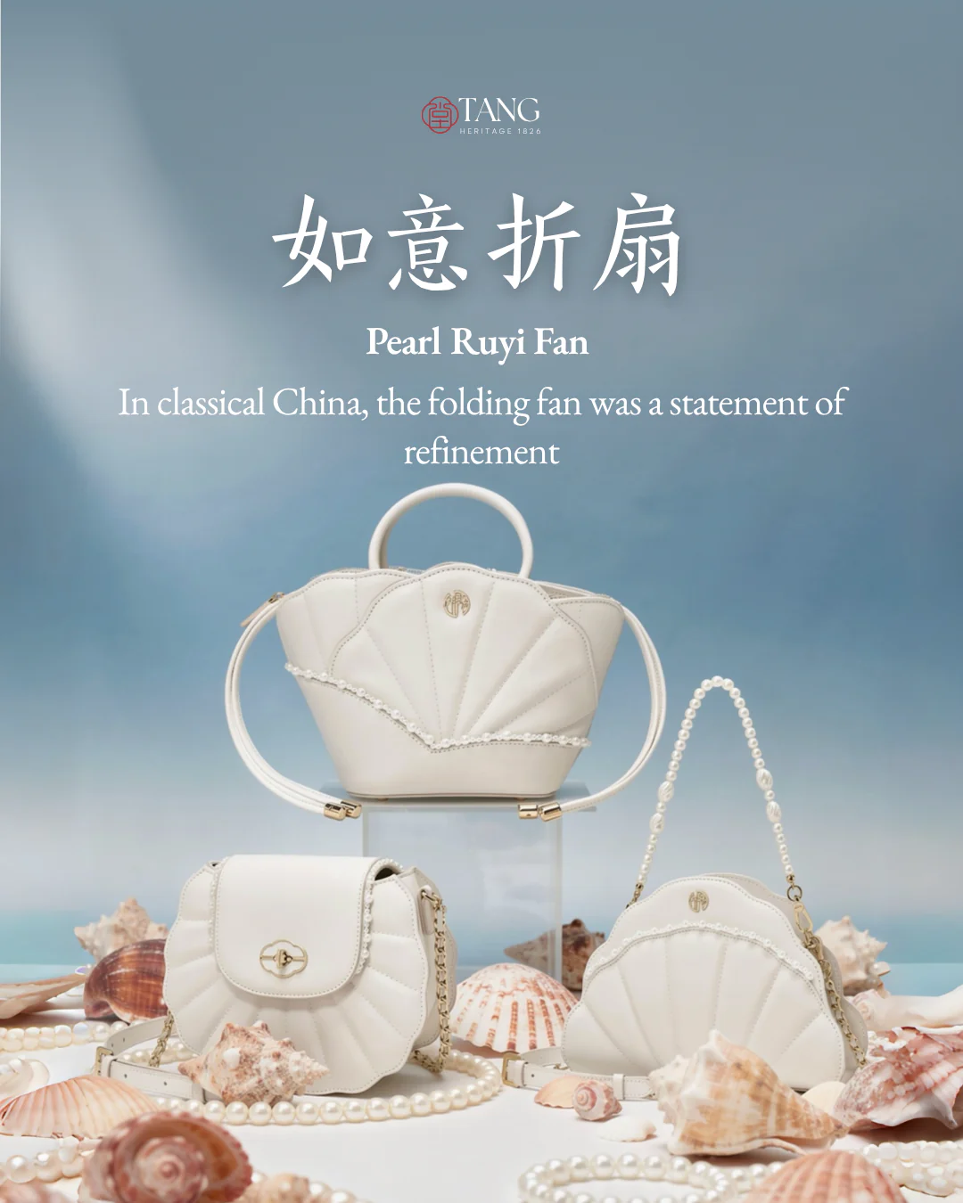 Tang Imperial 22 Pearl Fan Saddle Bag - Image 2