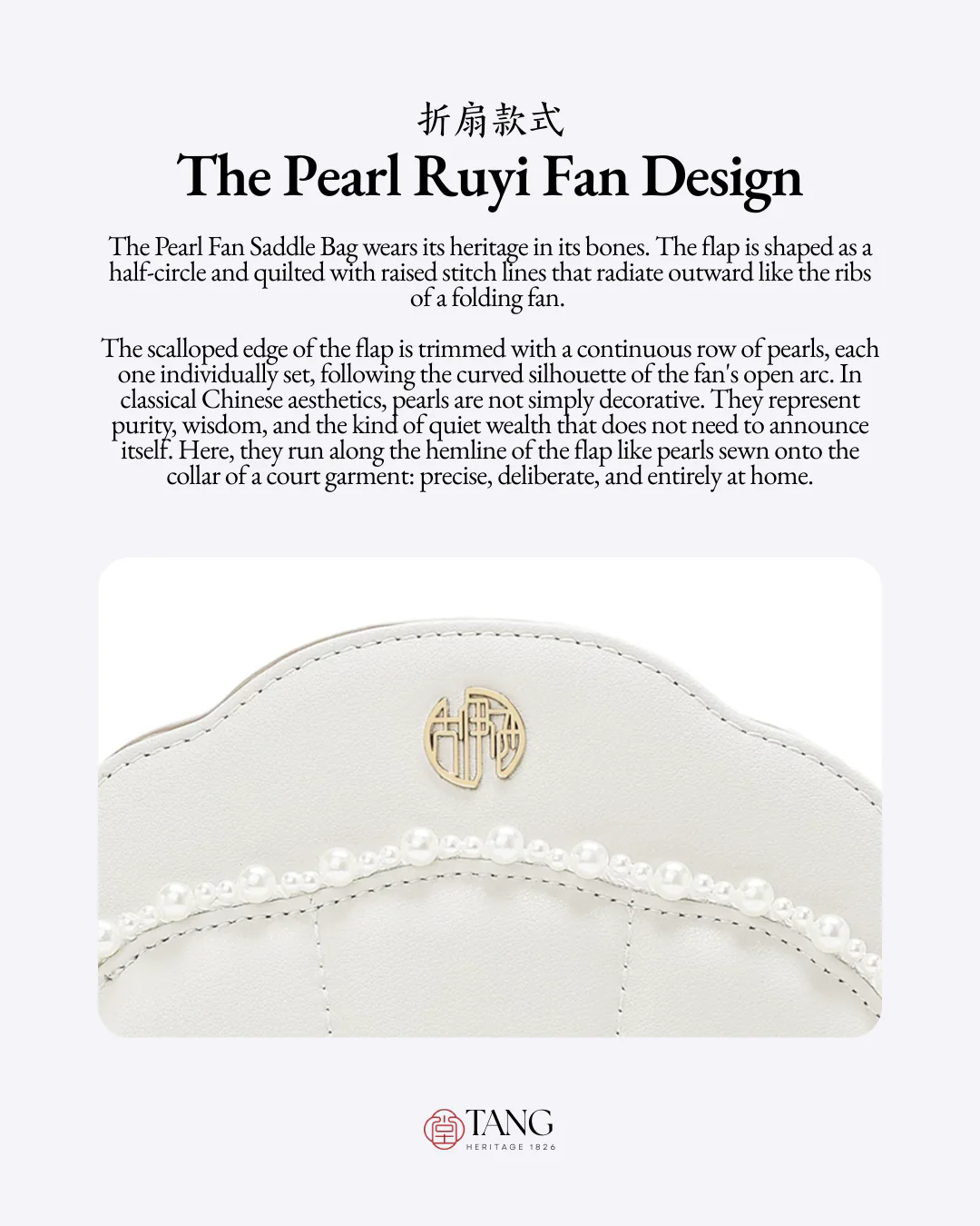 Tang Imperial 25 Pearl Fan Shoulder Bag - Image 5