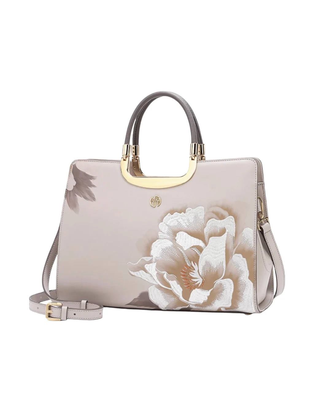 Tang Imperial 34 Embroidered Peony Bloom Tote - Image 11