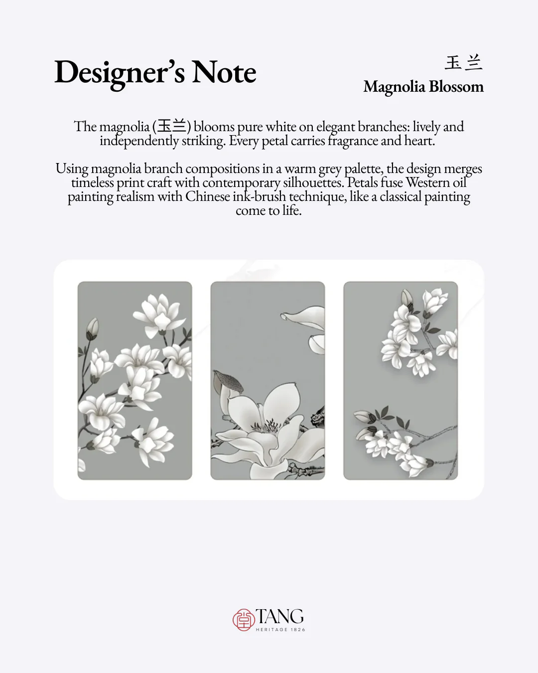 Tang Imperial 28 Ink Magnolia Tote - Image 4