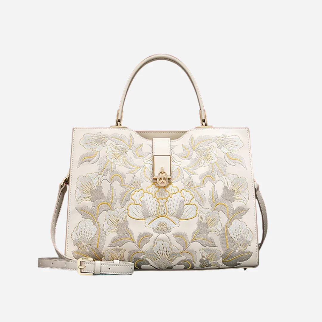 Tang Imperial 30 Embroidered Blossoms Tote - Image 15