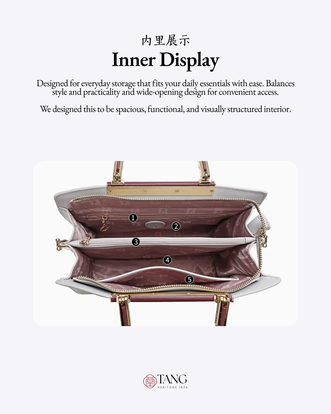 Tang Imperial 30 Ink Magnolia Tote - Image 8