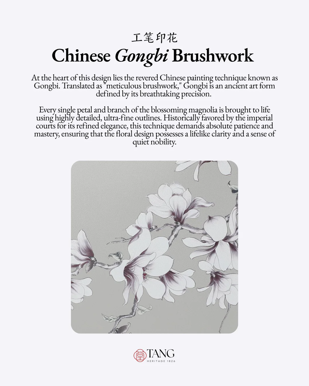 Tang Imperial 32 Ink Magnolia Clutch - Image 5