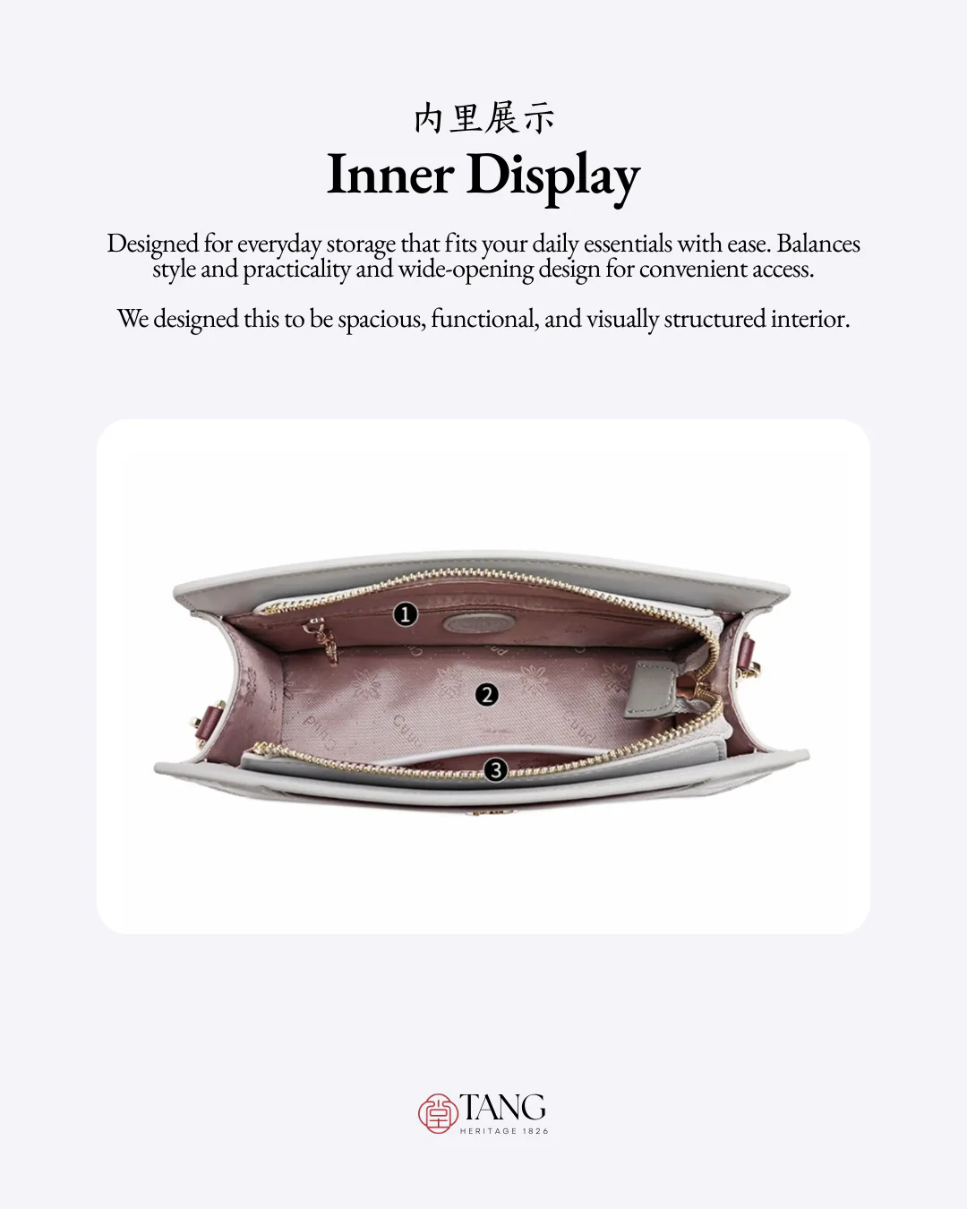 Tang Imperial 32 Ink Magnolia Clutch - Image 7