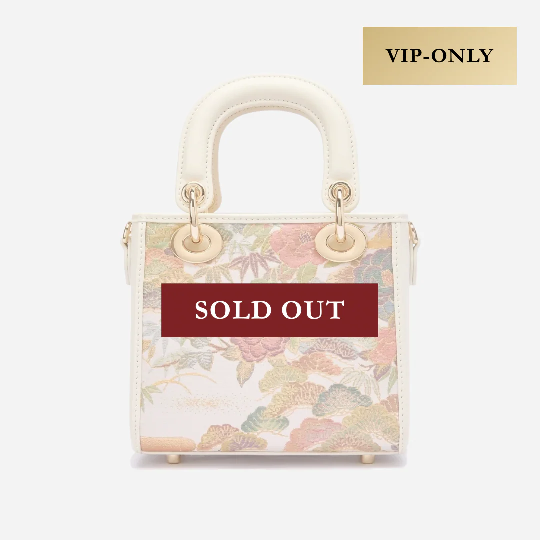 Tang Red 17 Embroidered Peony Florals Brocade Bag (VIP Only)