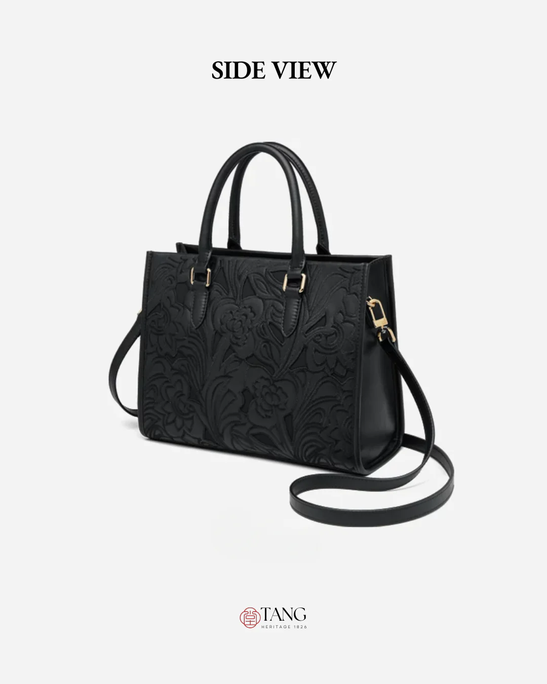 Tang Red 17 Peony Relief Tote - Image 12