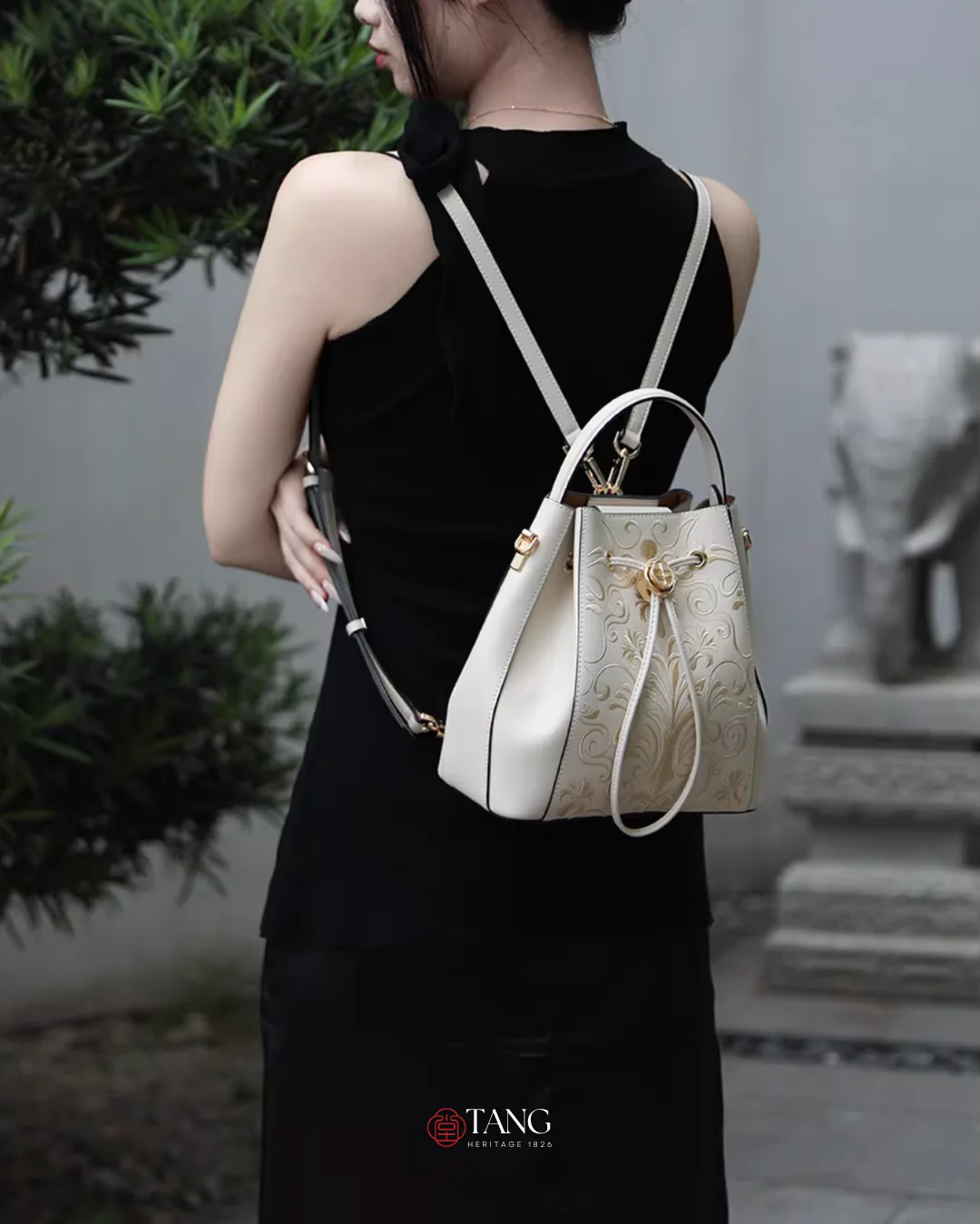 Tang Red 22 Embroidered Phoenix Crown Backpack - Image 3