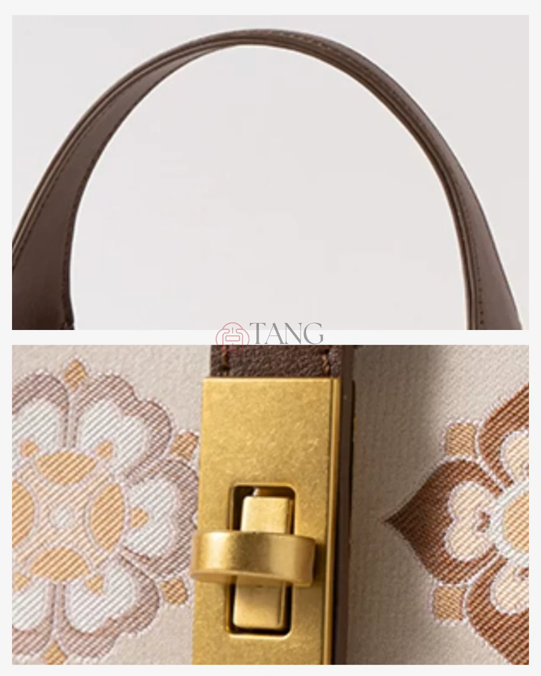 Tang Red 24 Baoxiang Flower Song Brocade Shoulder Bag - Image 7