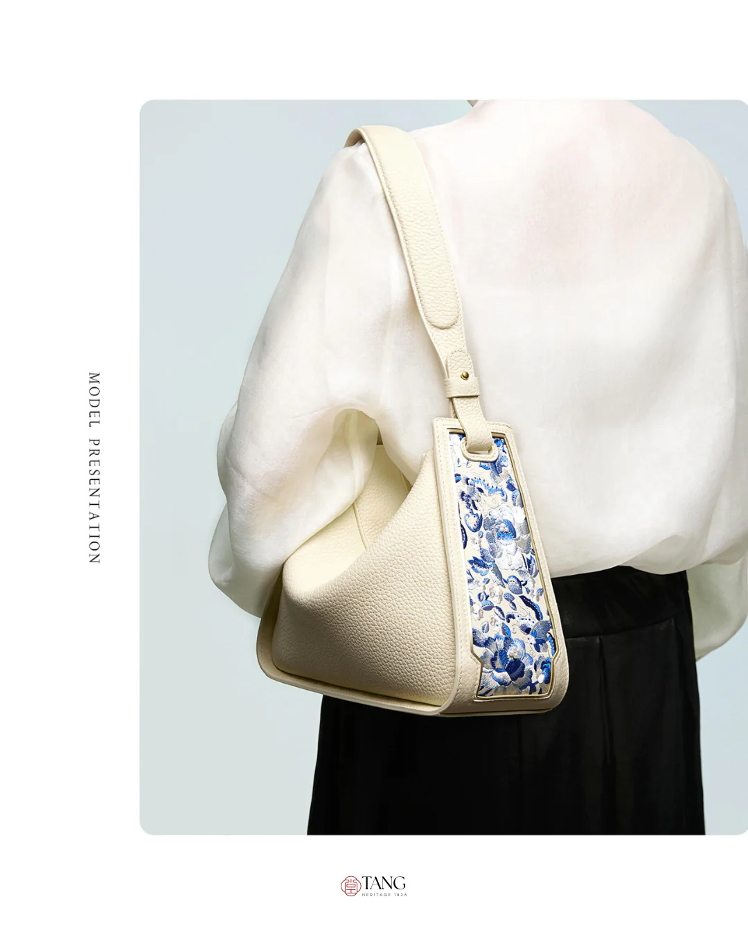 Tang Red 26 Embroidered Qinghua Porcelain Bag — Sapphire Porcelain - Image 32