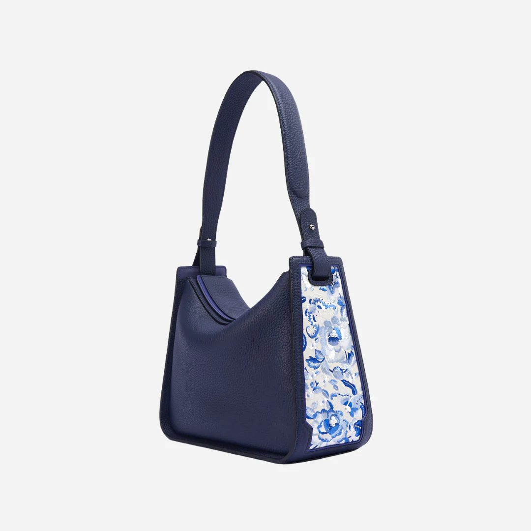 Tang Red 26 Embroidered Qinghua Porcelain Bag — Sapphire Porcelain - Image 18