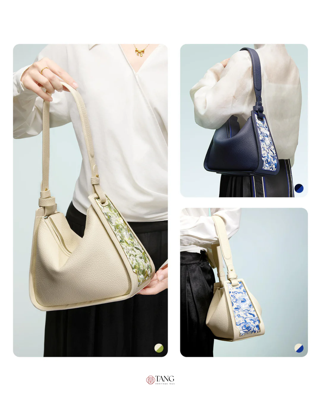 Tang Red 26 Embroidered Qinghua Porcelain Bag — Sapphire Porcelain - Image 51