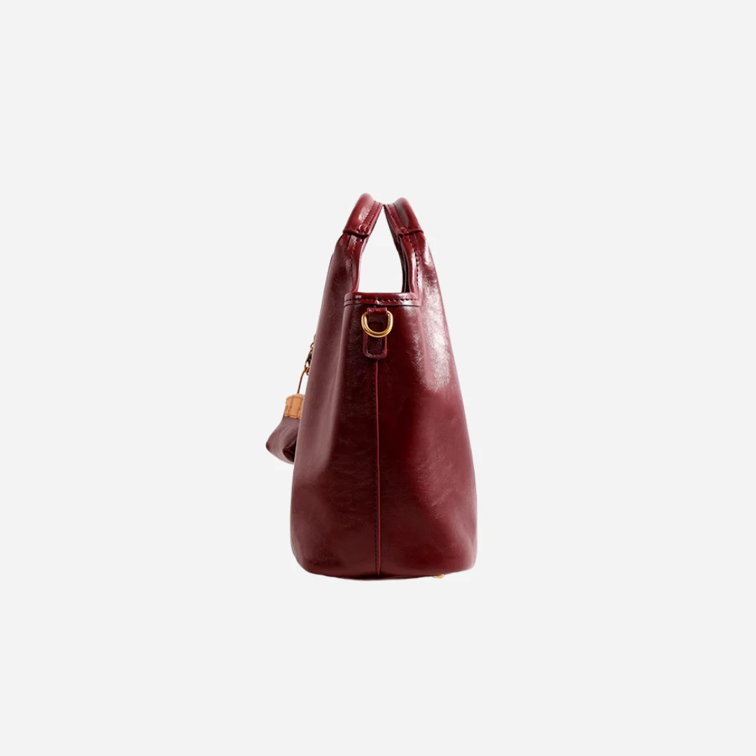 Tang Red 27 Glazed Scarlet Tote - Image 10