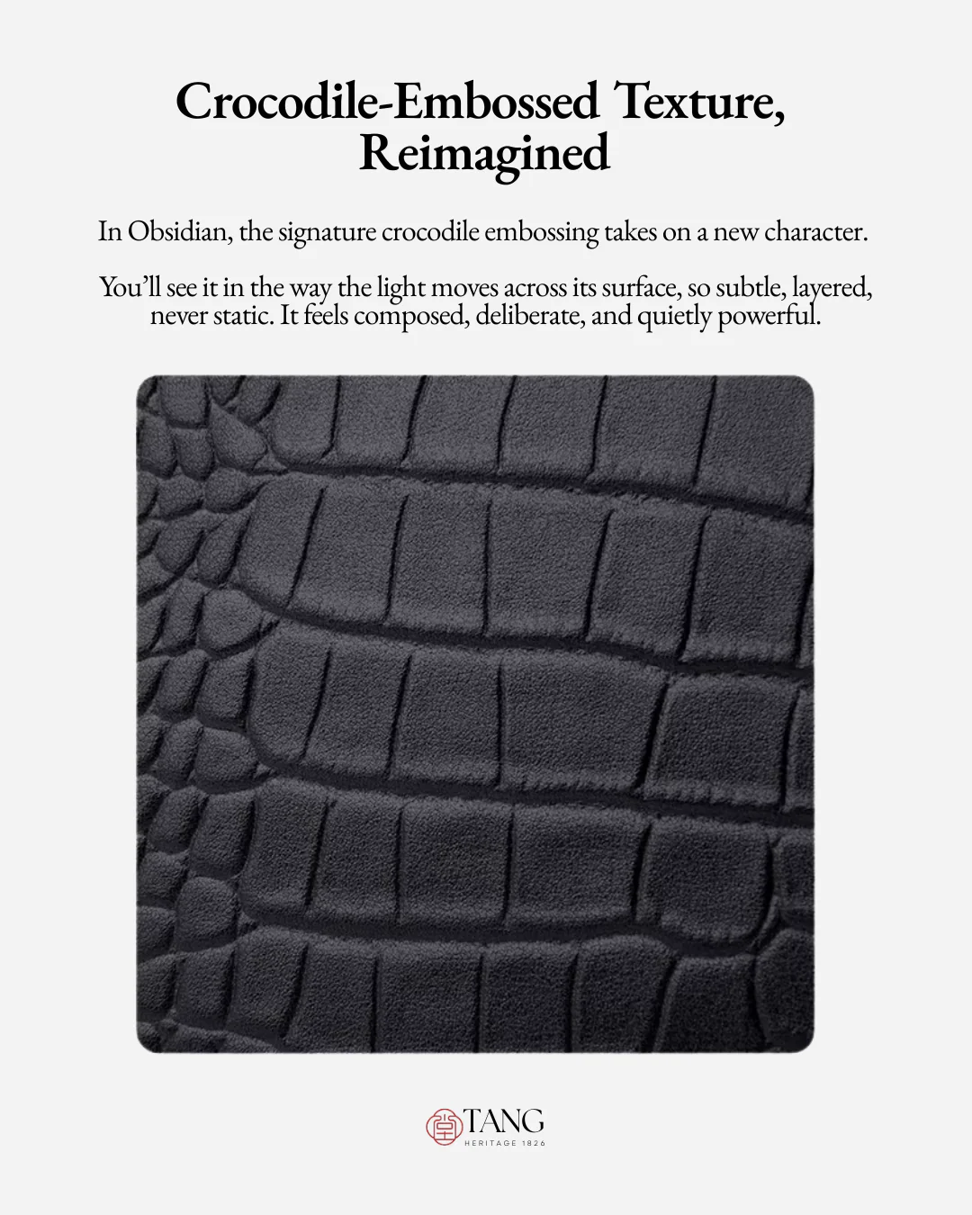 Tang Red 27 Obsidian Crocodile-Embossed Tote - Image 9