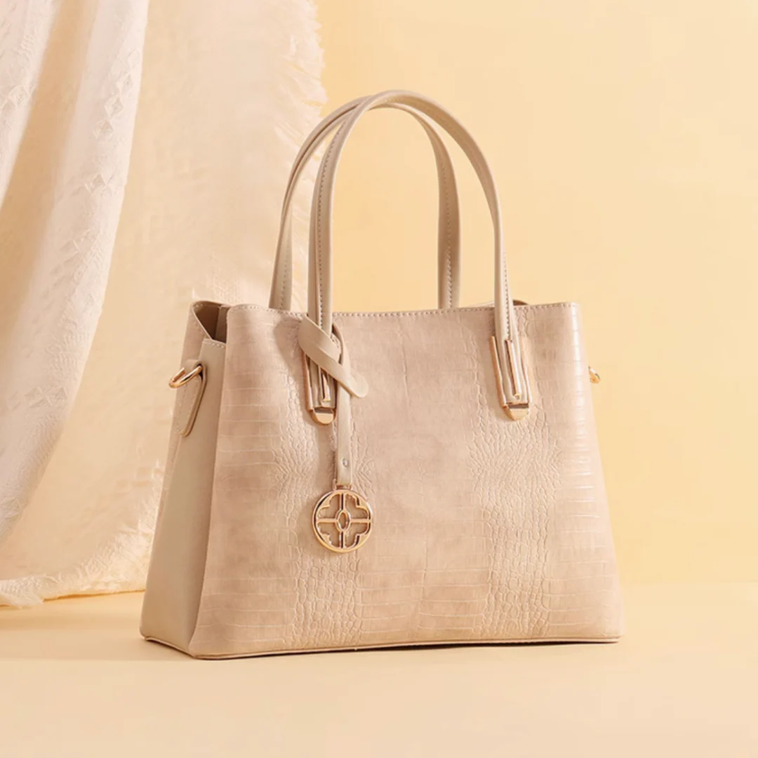 Tang Red 28 Crocodile-Embossed Tote - Image 3