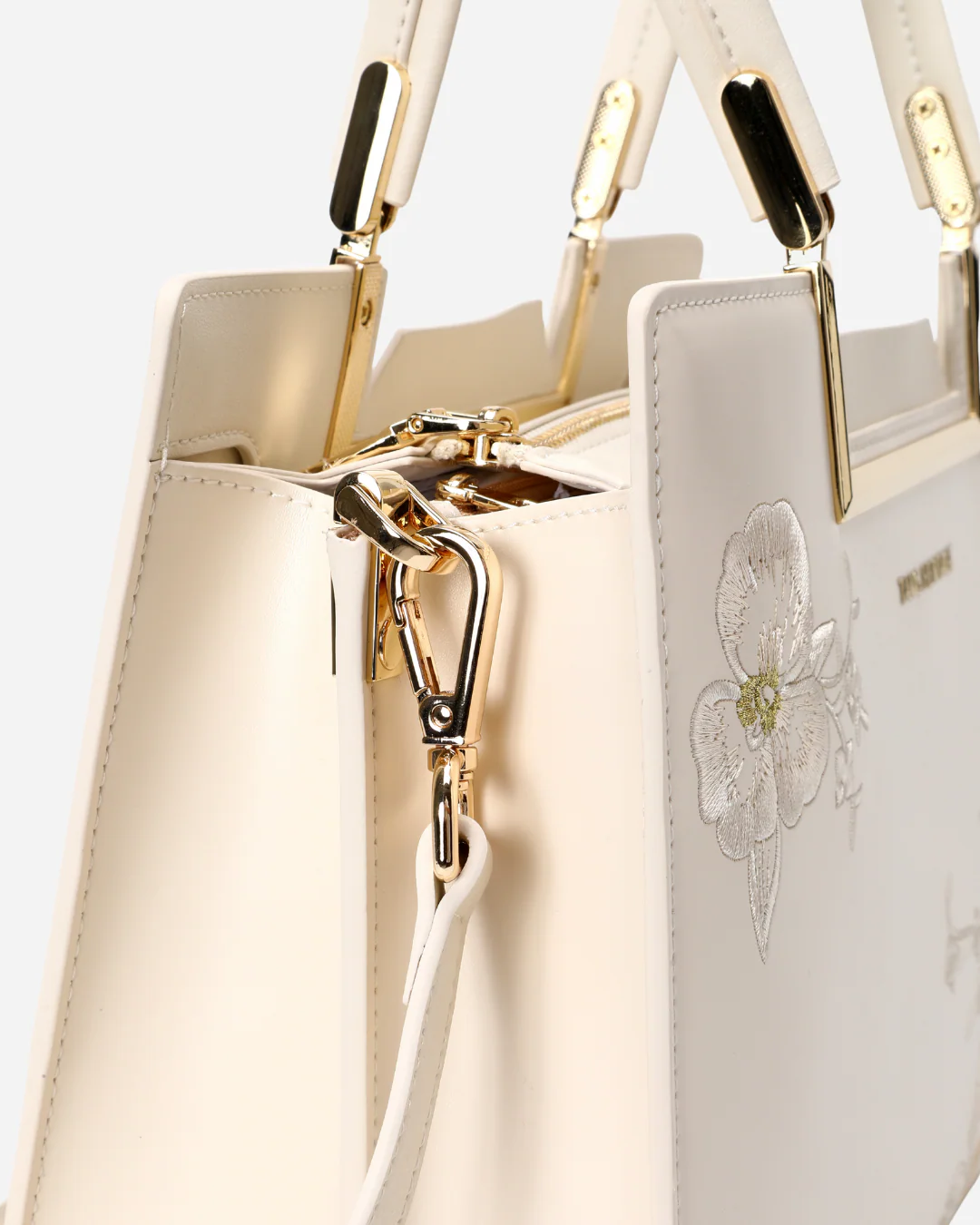 Tang Red 28 Embroidered Orchid Tote - Image 13