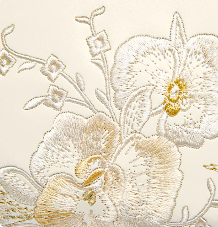 Tang Red 28 Embroidered Orchid Tote - Image 8