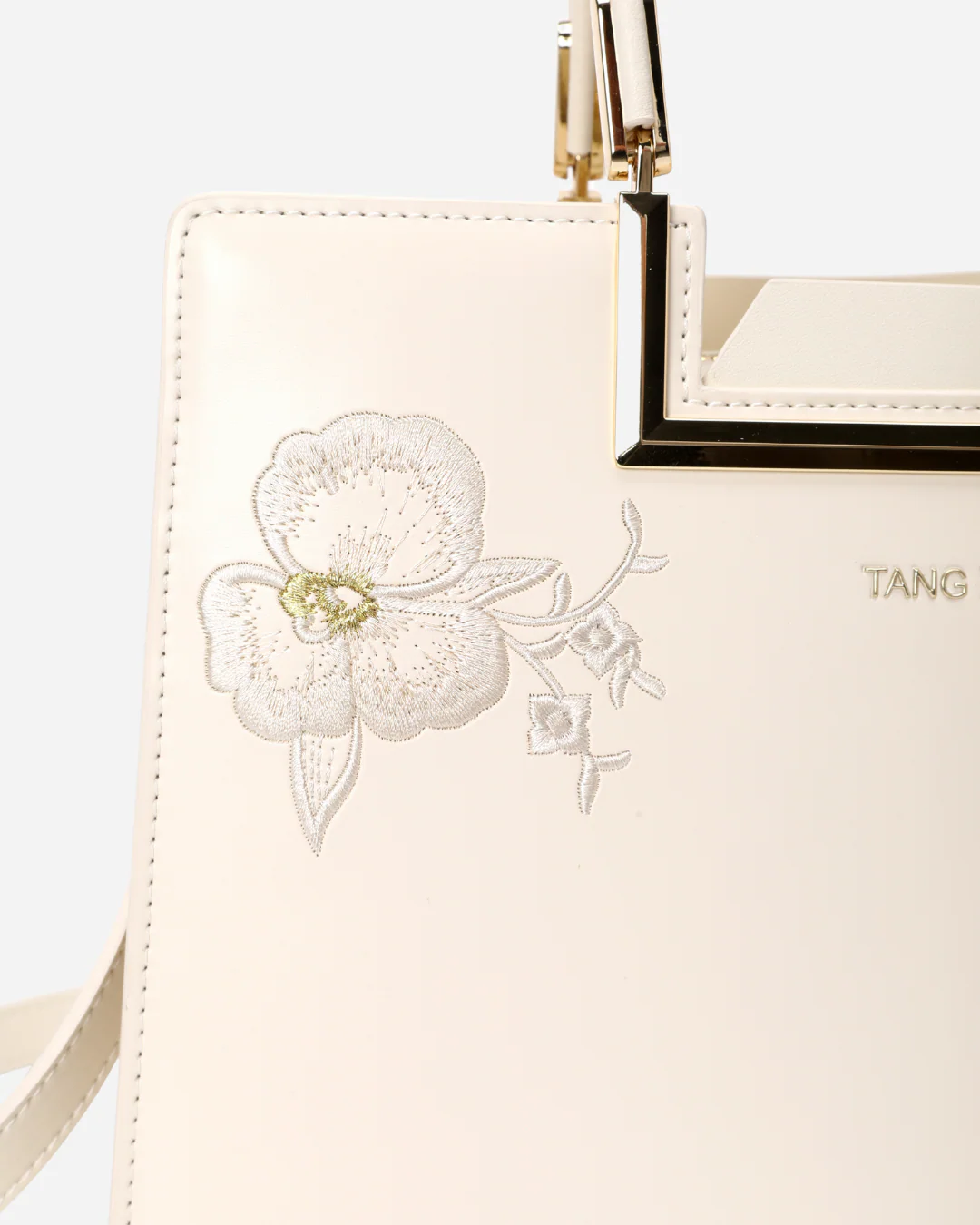 Tang Red 28 Embroidered Orchid Tote - Image 9