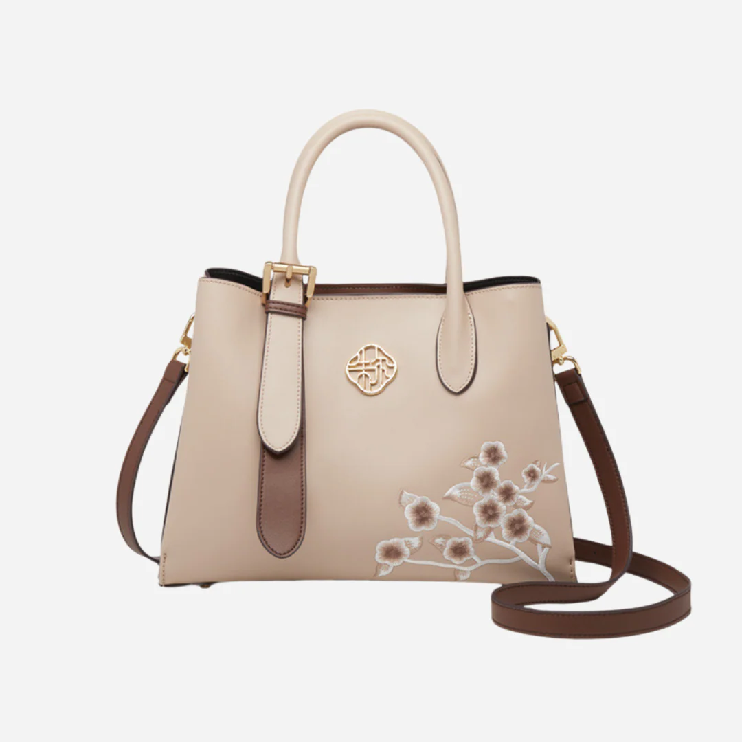 Tang Red 28 Plum Blossom Embroidered Tote - Image 4