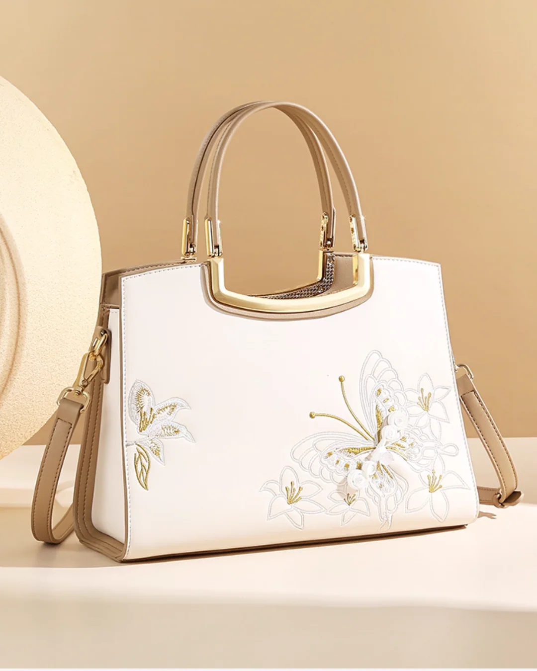 Tang Red 29 Butterfly Embroidered Tote - Image 3