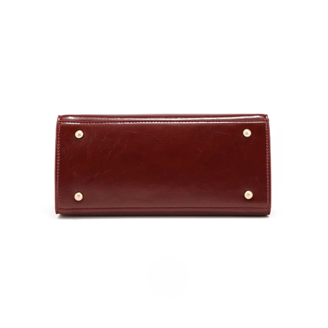Tang Red 29 Glazed Scarlet Tote - Image 13