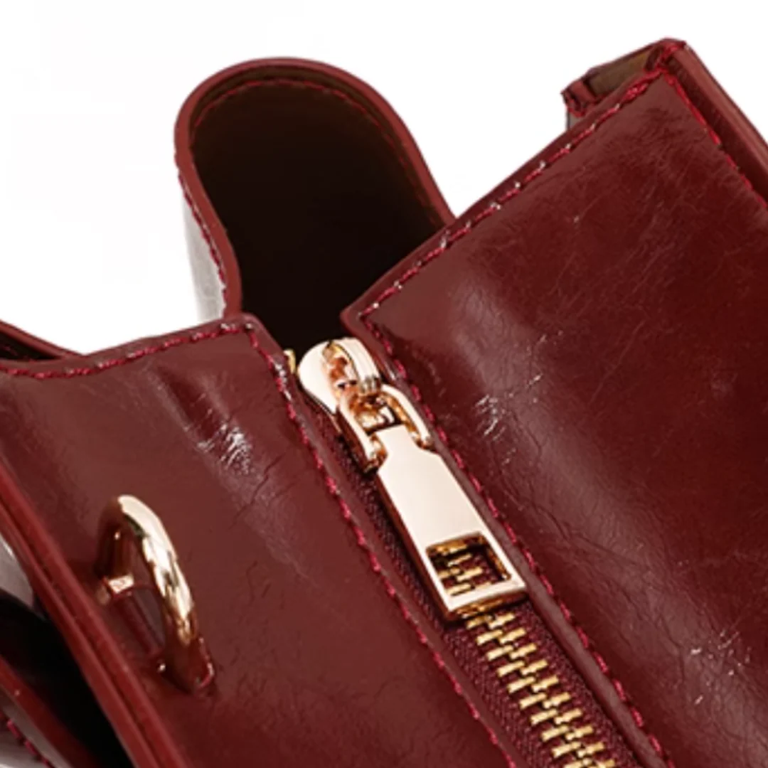 Tang Red 29 Glazed Scarlet Tote - Image 8