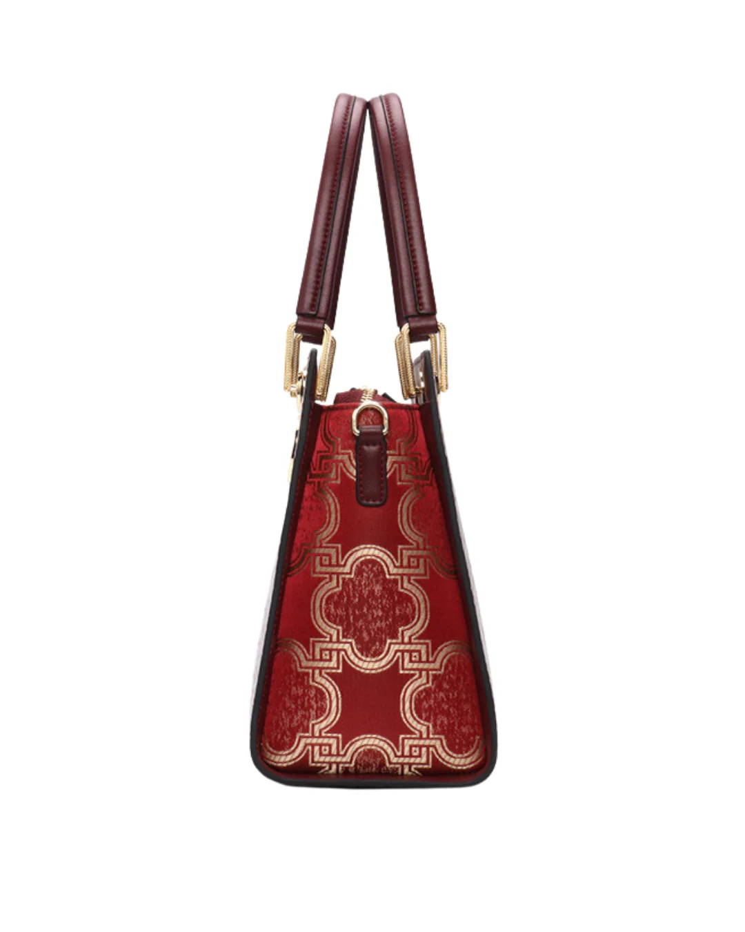 Tang Red 30 Crocodile-Embossed Brocade Tote - Image 2