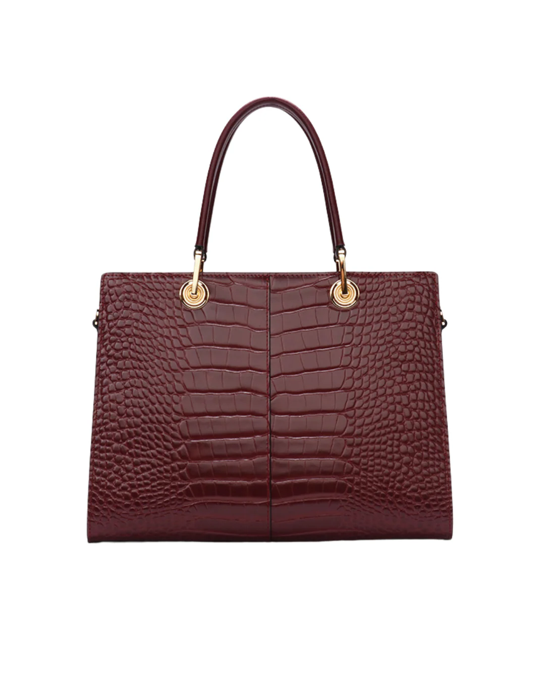 Tang Red 30 Crocodile-Embossed Brocade Tote - Image 3
