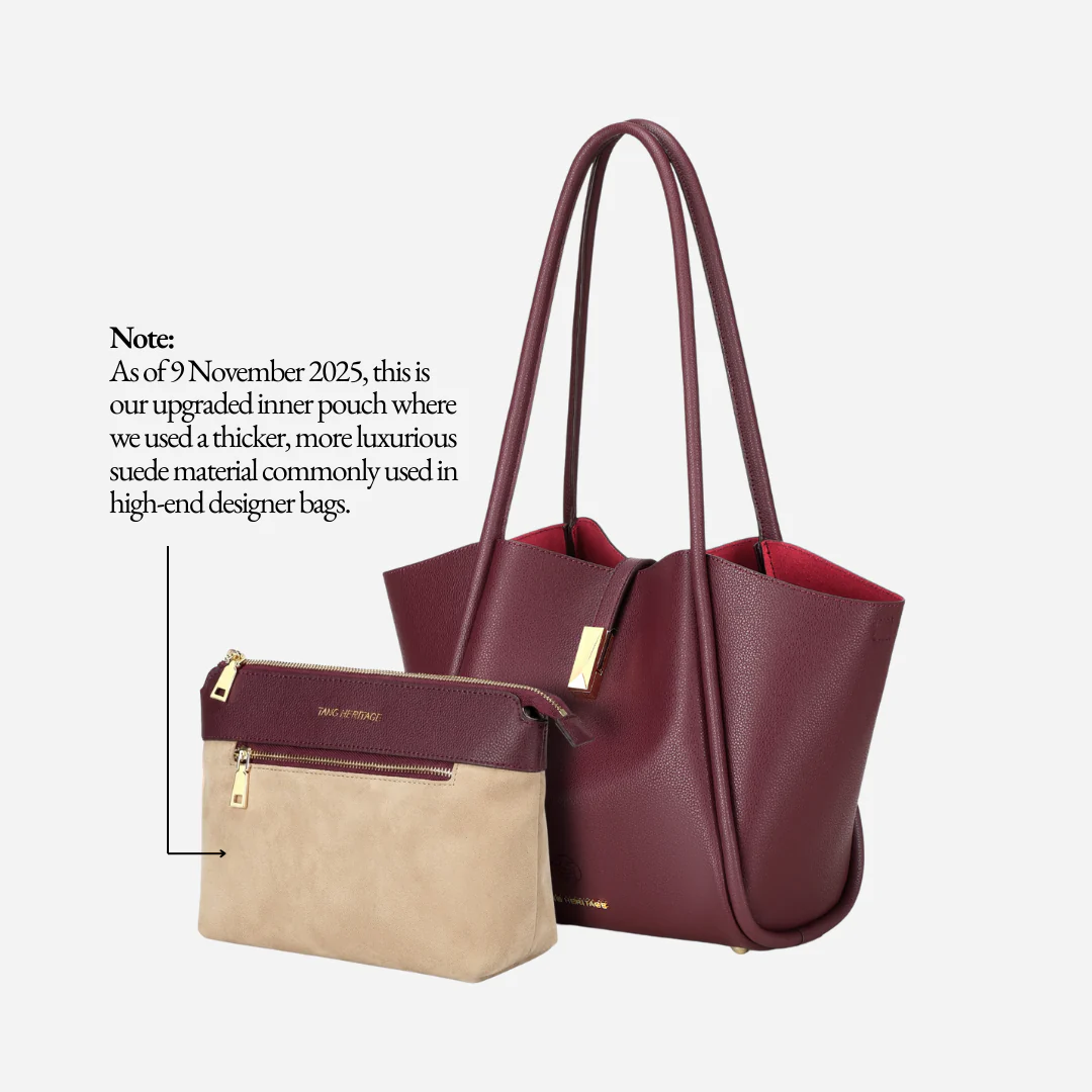 Tang Red 30 Empress Crescent Tote - Image 10