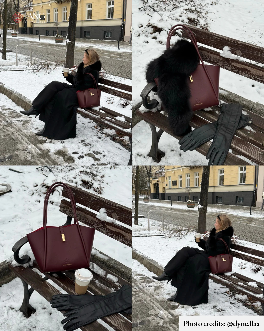 Tang Red 30 Empress Crescent Tote - Image 4