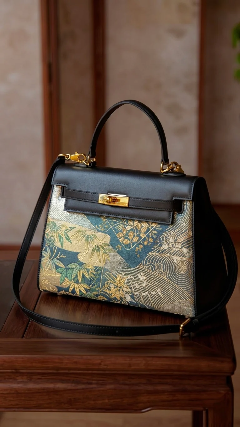 Tang VIP 29 Black Nishijin-ori Brocade Tote (Special Invitation Only) - Image 2