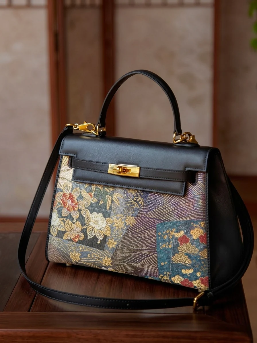Tang VIP 29 Black Nishijin-ori Brocade Tote (Special Invitation Only) - Image 3