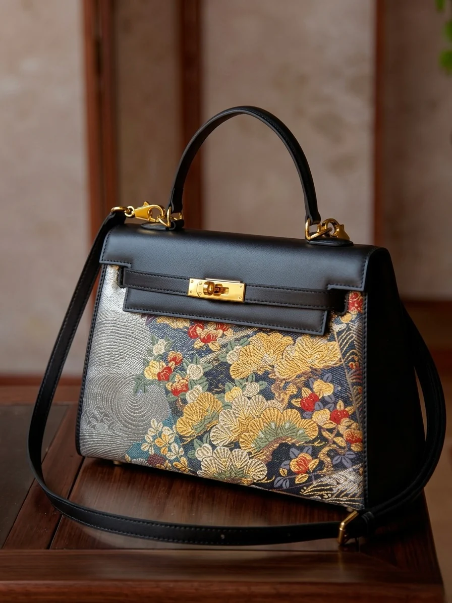 Tang VIP 29 Black Nishijin-ori Brocade Tote (Special Invitation Only) - Image 4