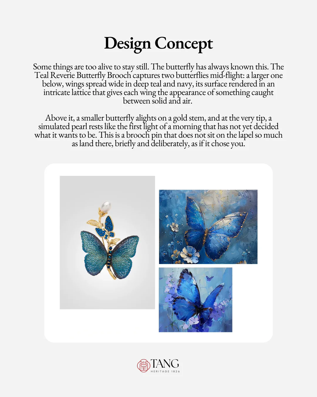 Teal Reverie Butterfly Brooch - Image 7